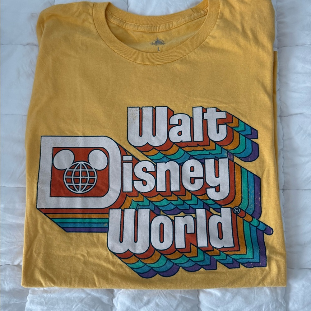 Disney Yellow Walt Disney World Kids Shirt
